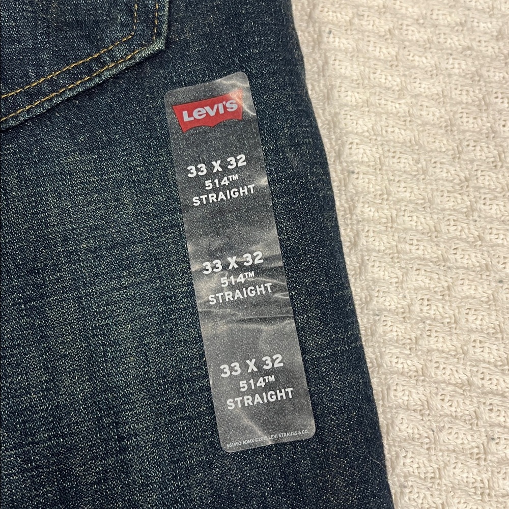 Levi's 514 straight leg jeans- W33 L32 - Picture 3 of 9